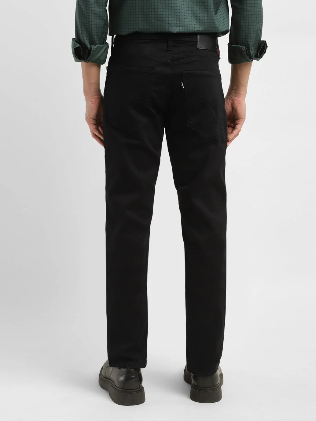 Men's Redloop 511 Black Slim Fit Mid Rise Jeans - Image 3