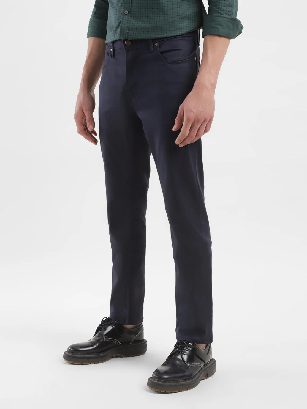 Men's Redloop 511 Navy Blue Slim Fit Mid Rise Jeans - Image 5