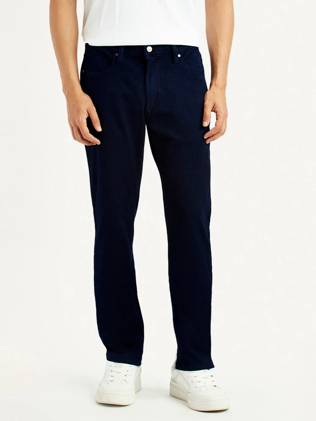 Men's Redloop 511 Navy Blue Slim Fit Mid Rise Jeans - Image 2