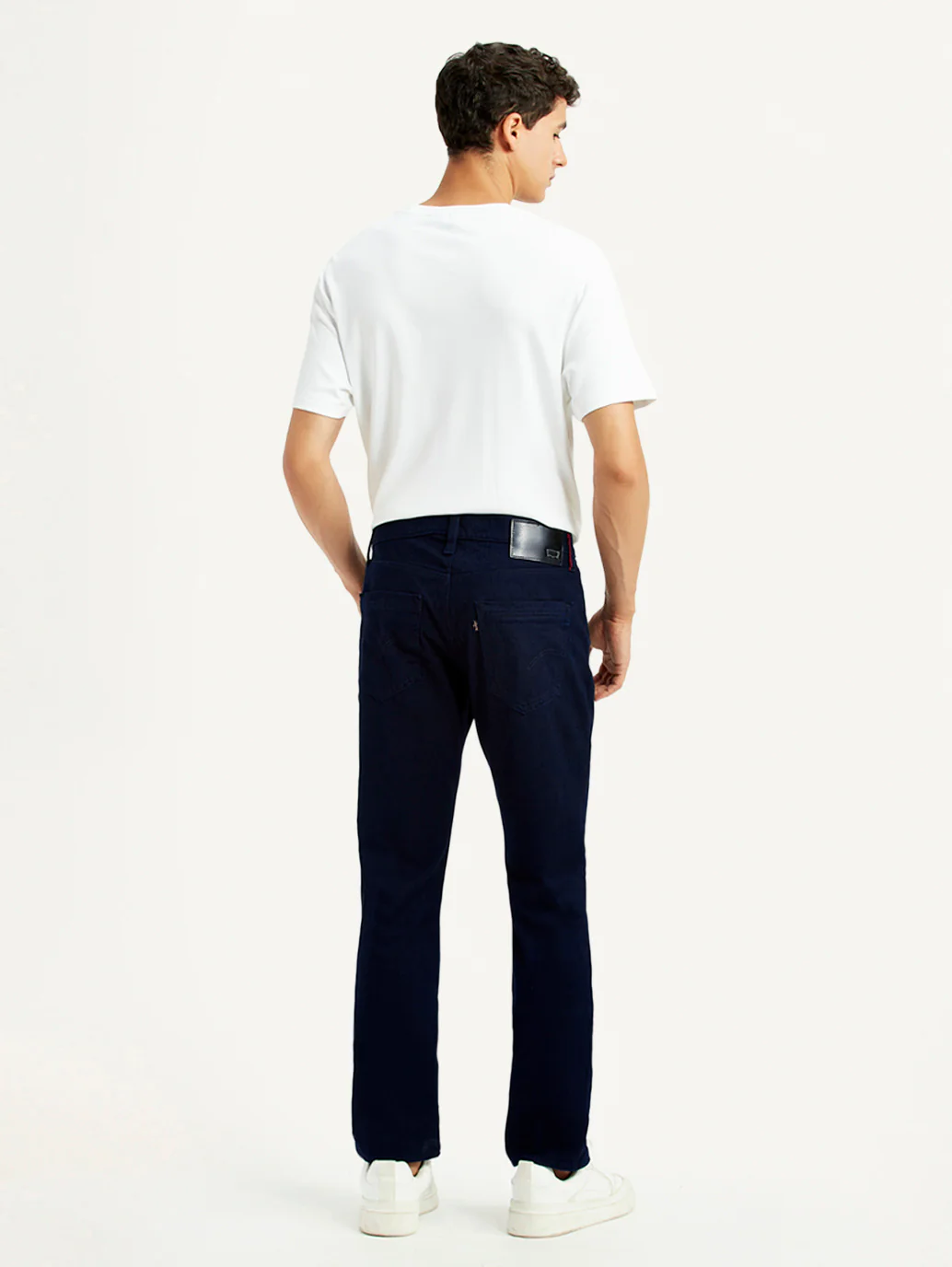 Men's Redloop 511 Navy Blue Slim Fit Mid Rise Jeans - Image 3