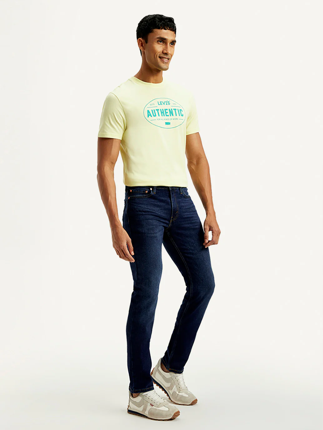 Men's 511 Navy Slim Fit Mid Rise Jeans - Image 6