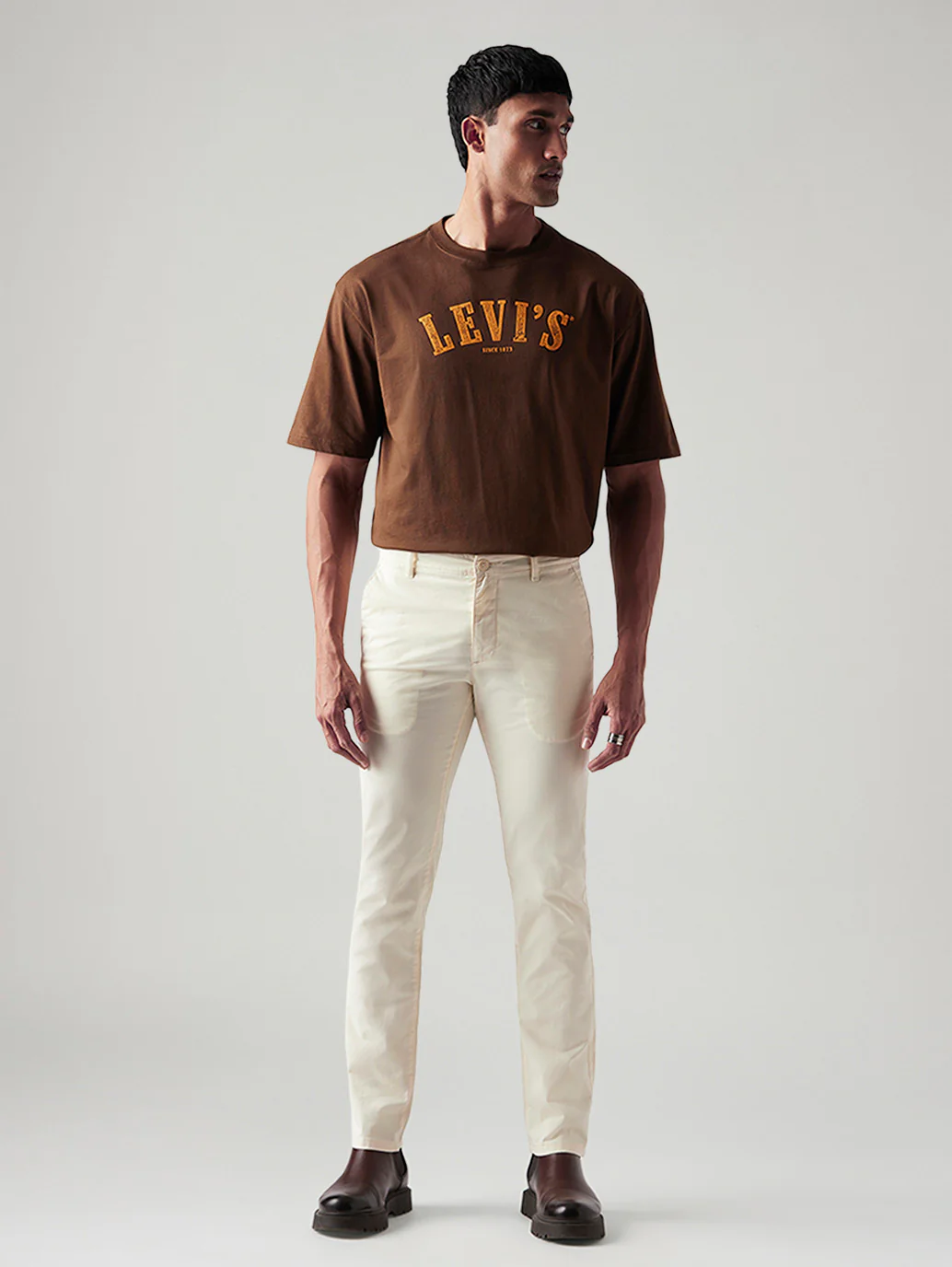 Men's 511 Off White Slim Fit Mid Rise Chinos - Image 2
