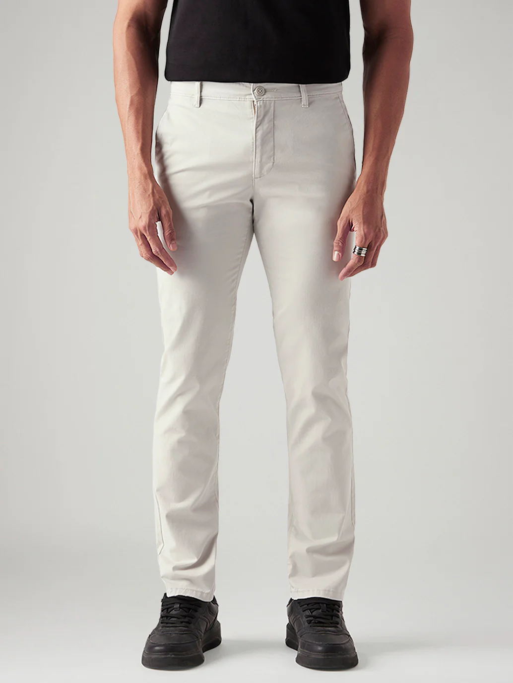Men's 511 Off White Slim Fit Mid Rise Chinos - Image 3