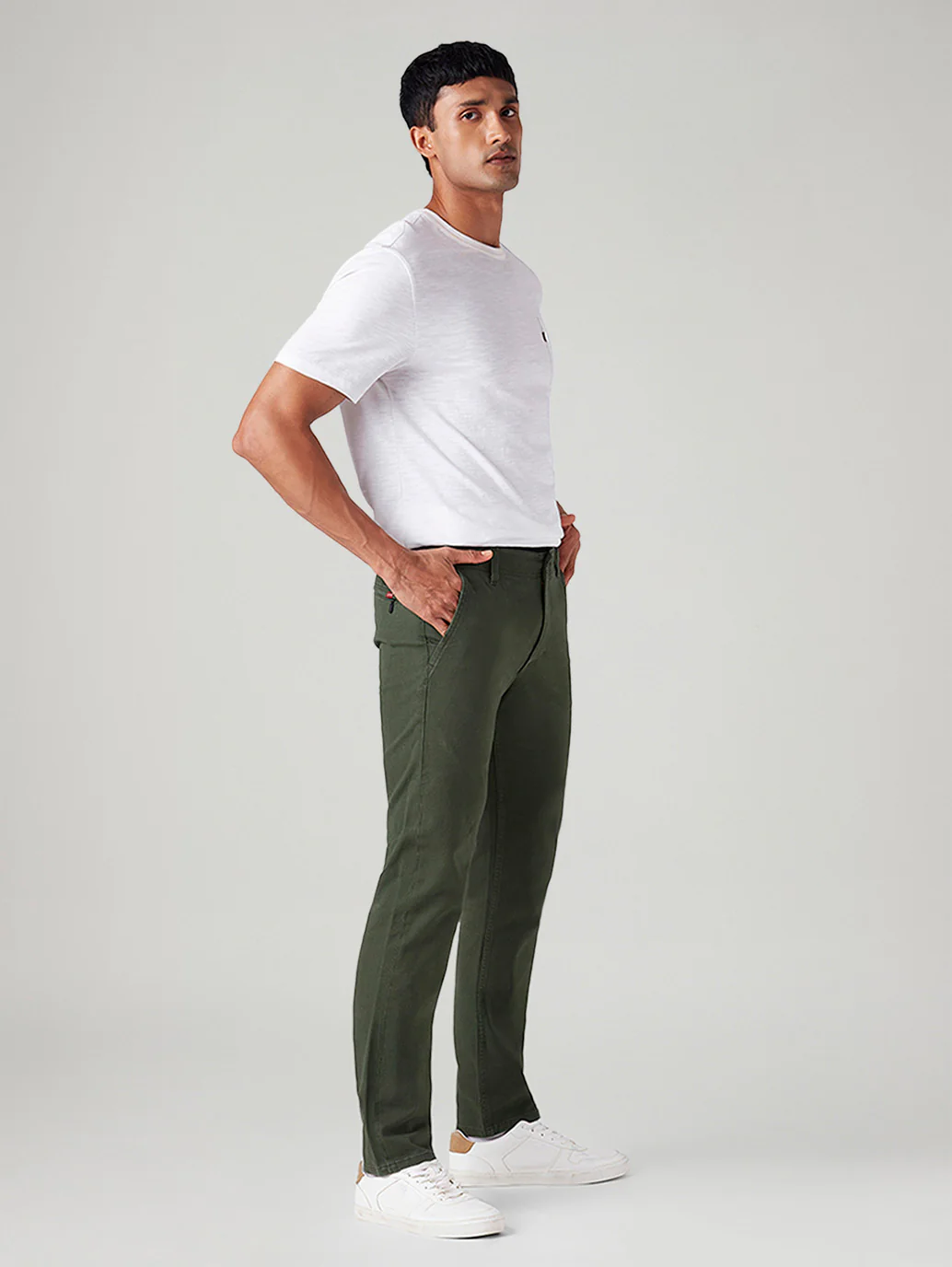 Men's 511 Olive Slim Fit Mid Rise Chinos - Image 6