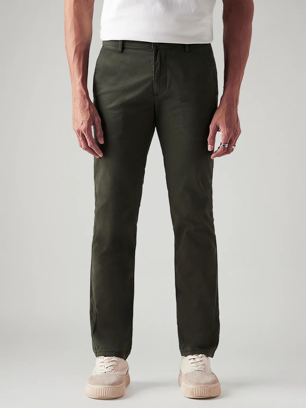 Men's 511 Olive Slim Fit Mid Rise Chinos - Image 3