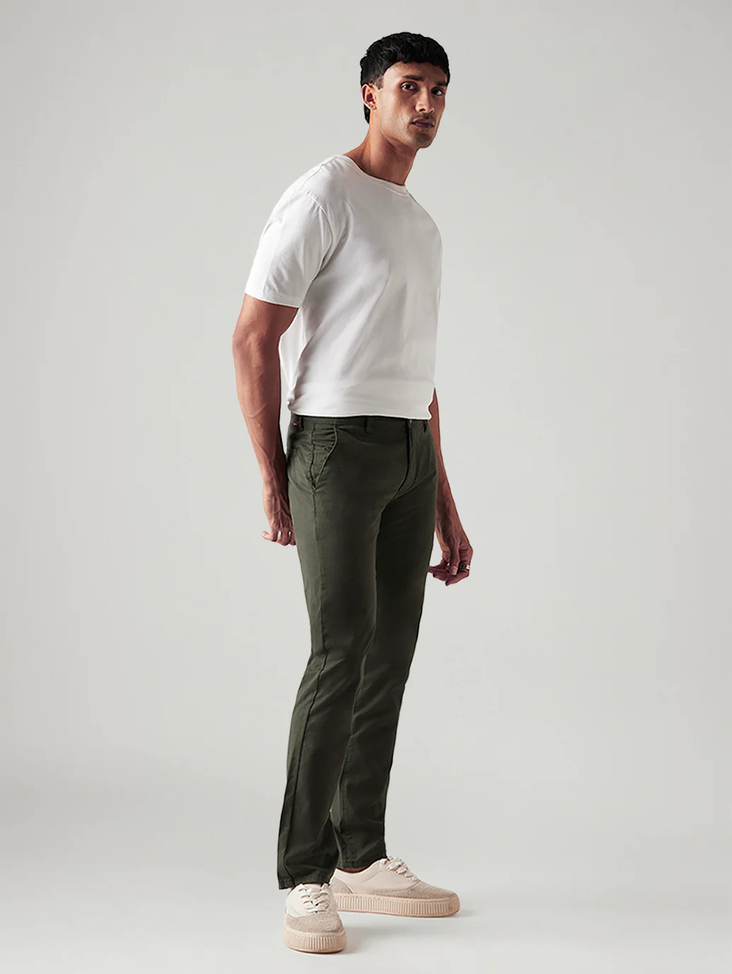 Men's 511 Olive Slim Fit Mid Rise Chinos - Image 7