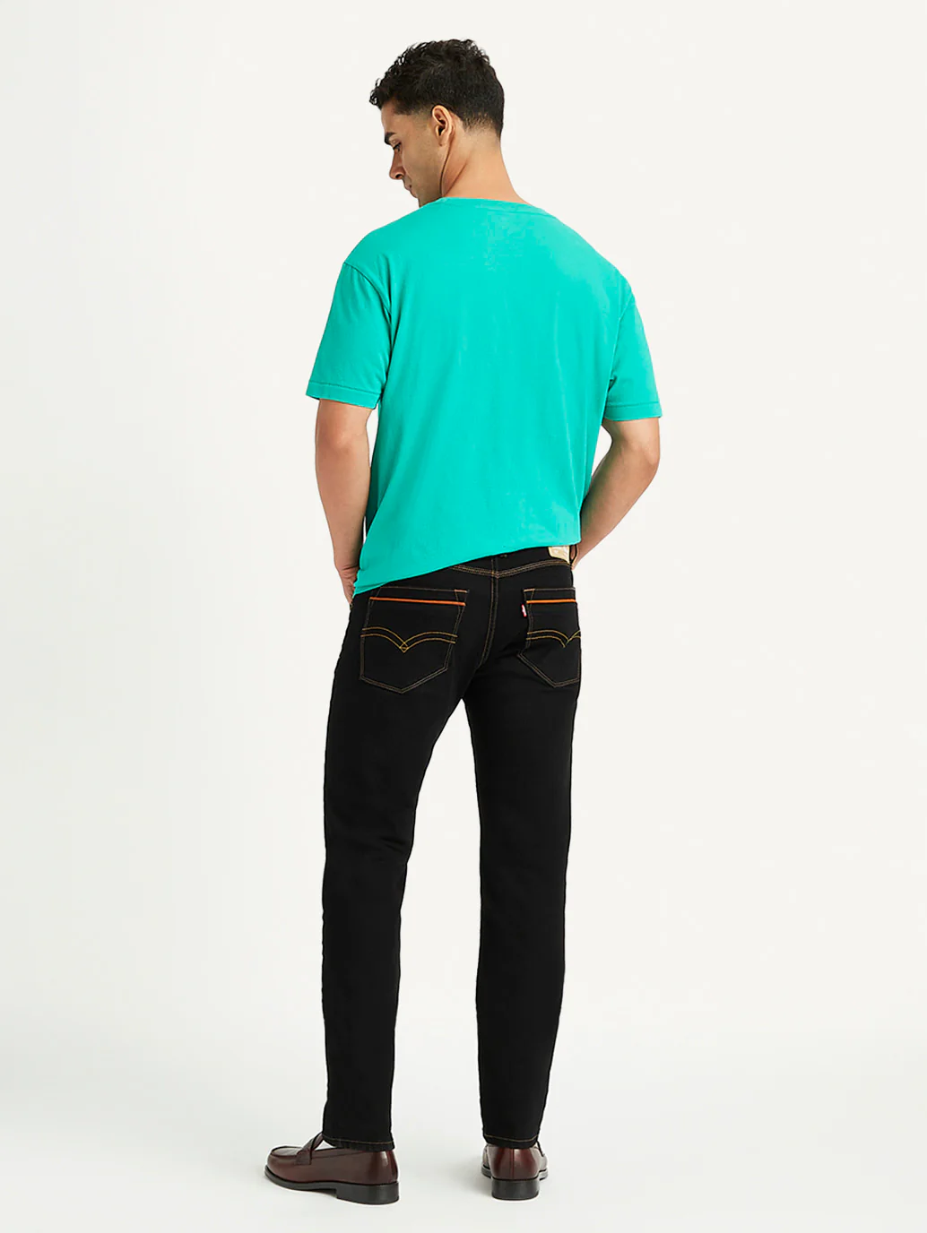 Men's 511 Black Slim Fit Mid Rise Jeans - Image 2