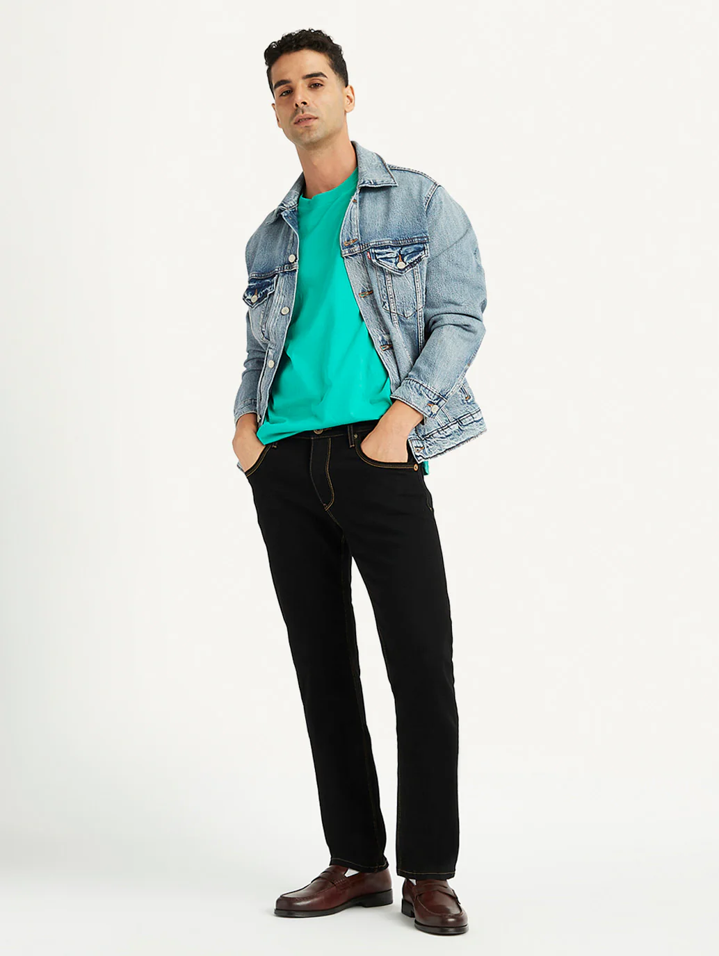 Men's 511 Black Slim Fit Mid Rise Jeans - Image 5