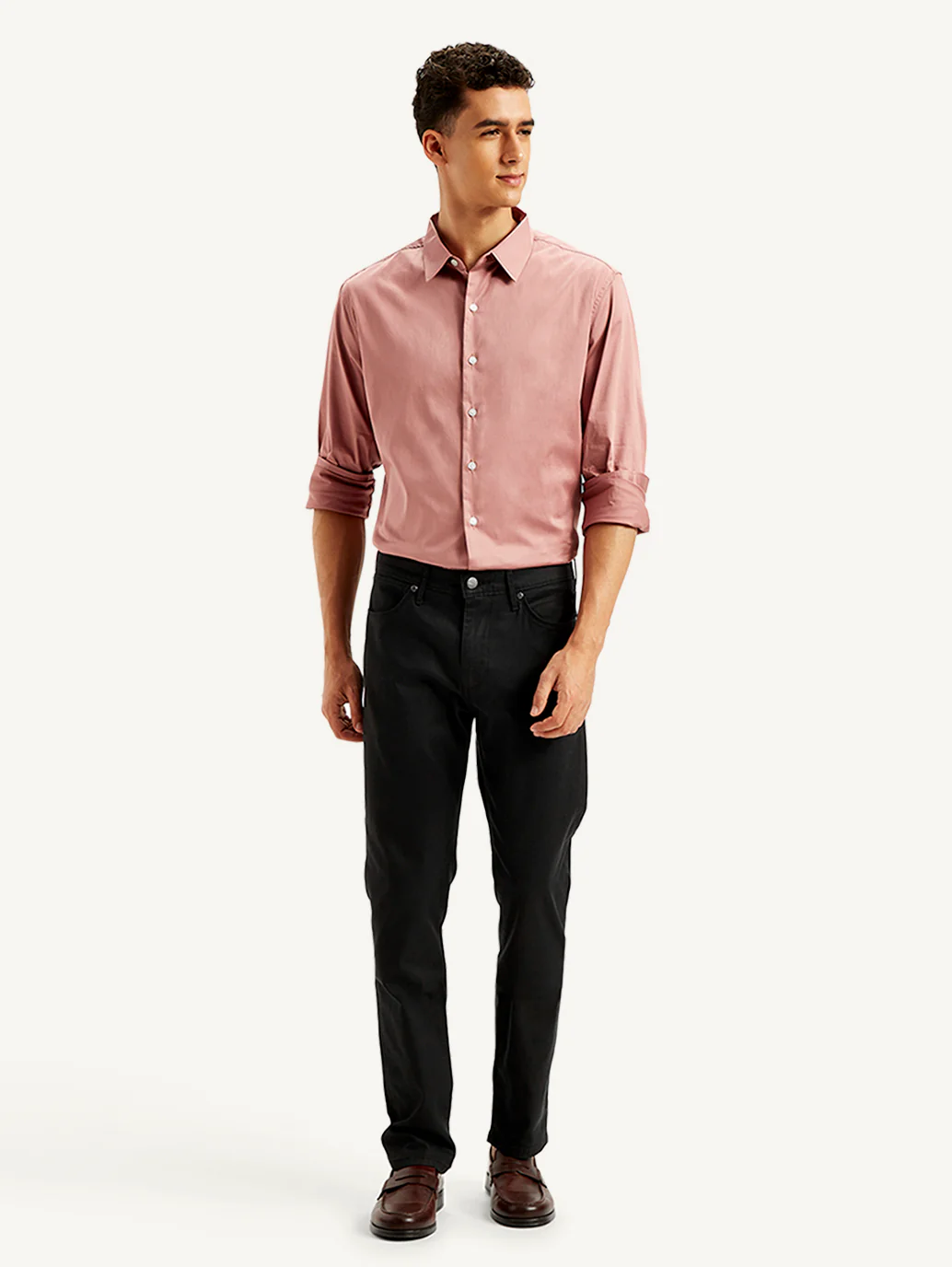Men's Redloop 511 Black Slim Fit Mid Rise Jeans - Image 3