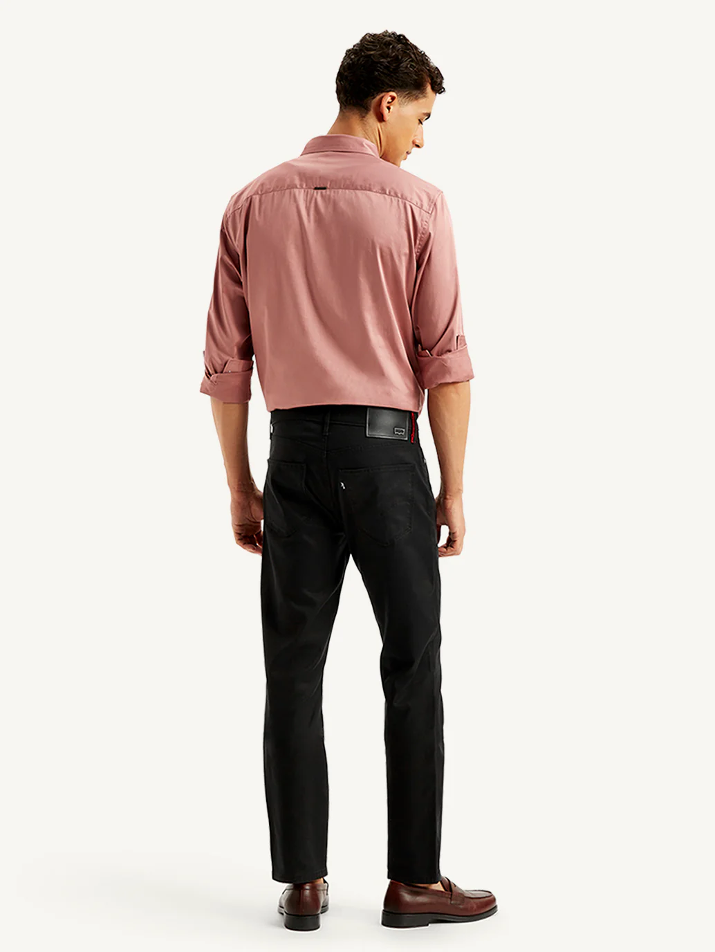 Men's Redloop 511 Black Slim Fit Mid Rise Jeans - Image 5