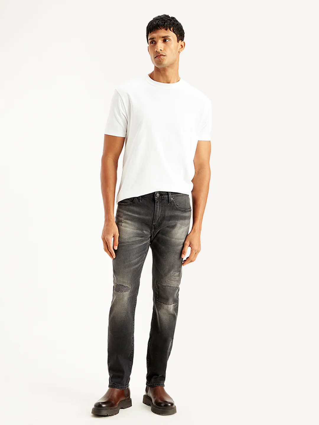 Men's 550'92 Charcoal Grey Loose Fit Mid Rise Jeans - Image 2