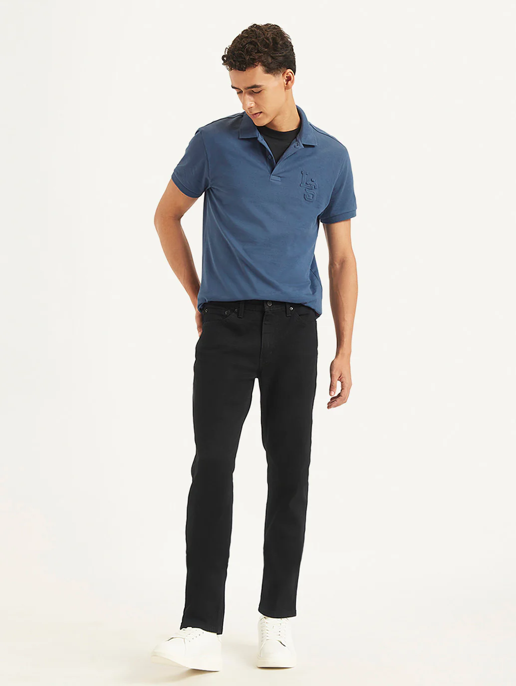 Men's 511 Black Slim Fit Mid Rise Jeans - Image 5