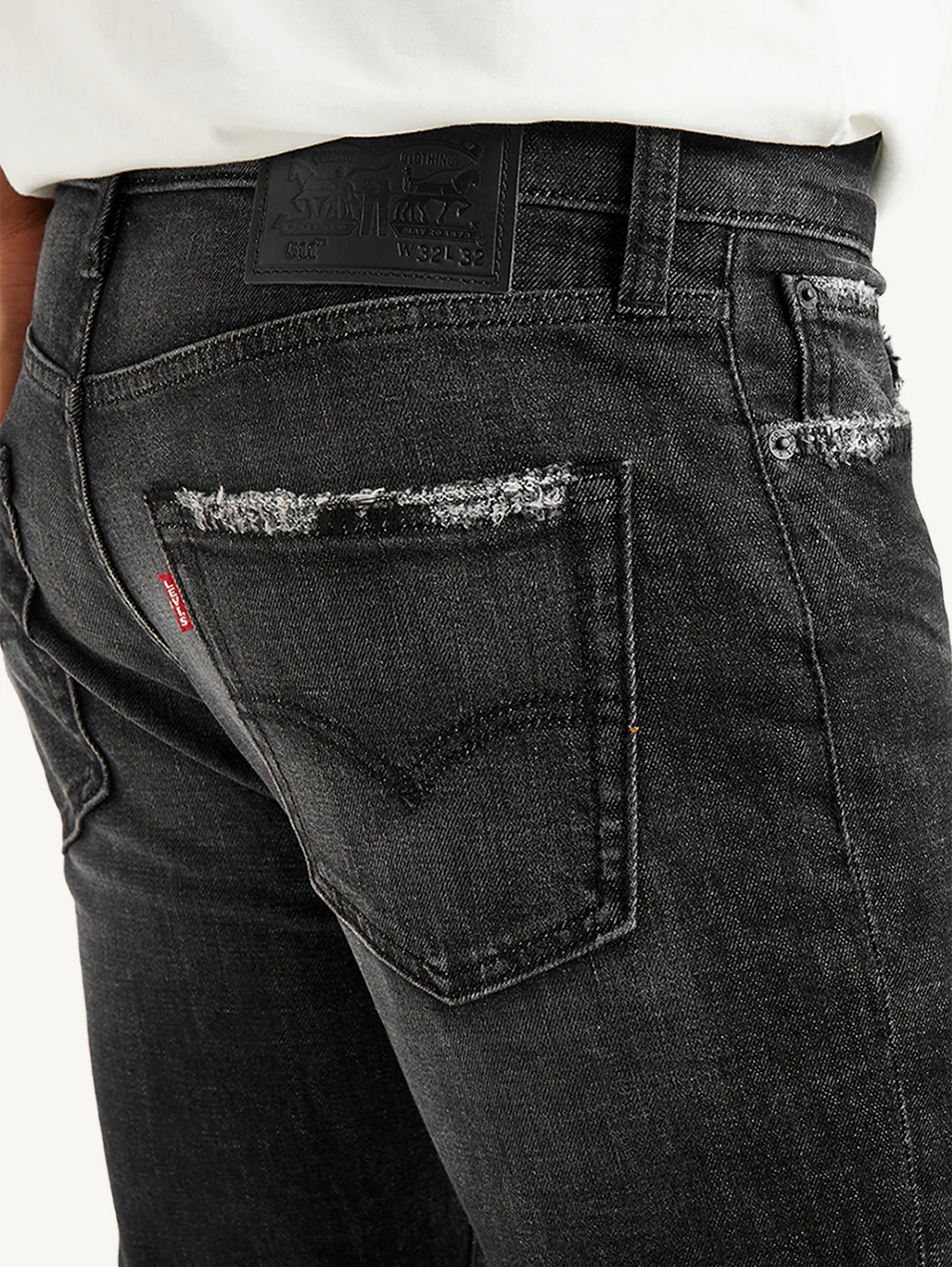 Men's 511 Black Slim Fit Mid Rise Jeans - Image 6