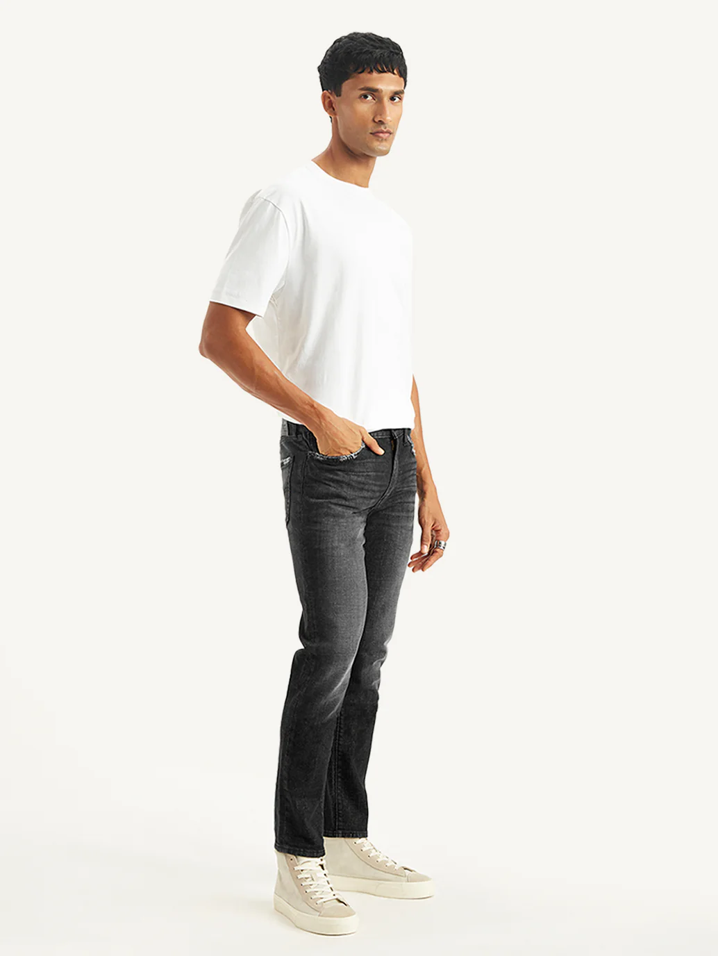 Men's 511 Black Slim Fit Mid Rise Jeans - Image 7