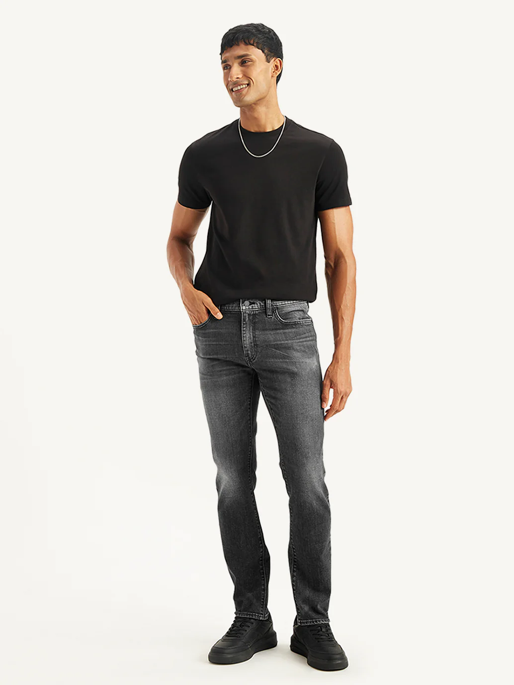 Men's 511 Grey Slim Fit Mid Rise Jeans - Image 2