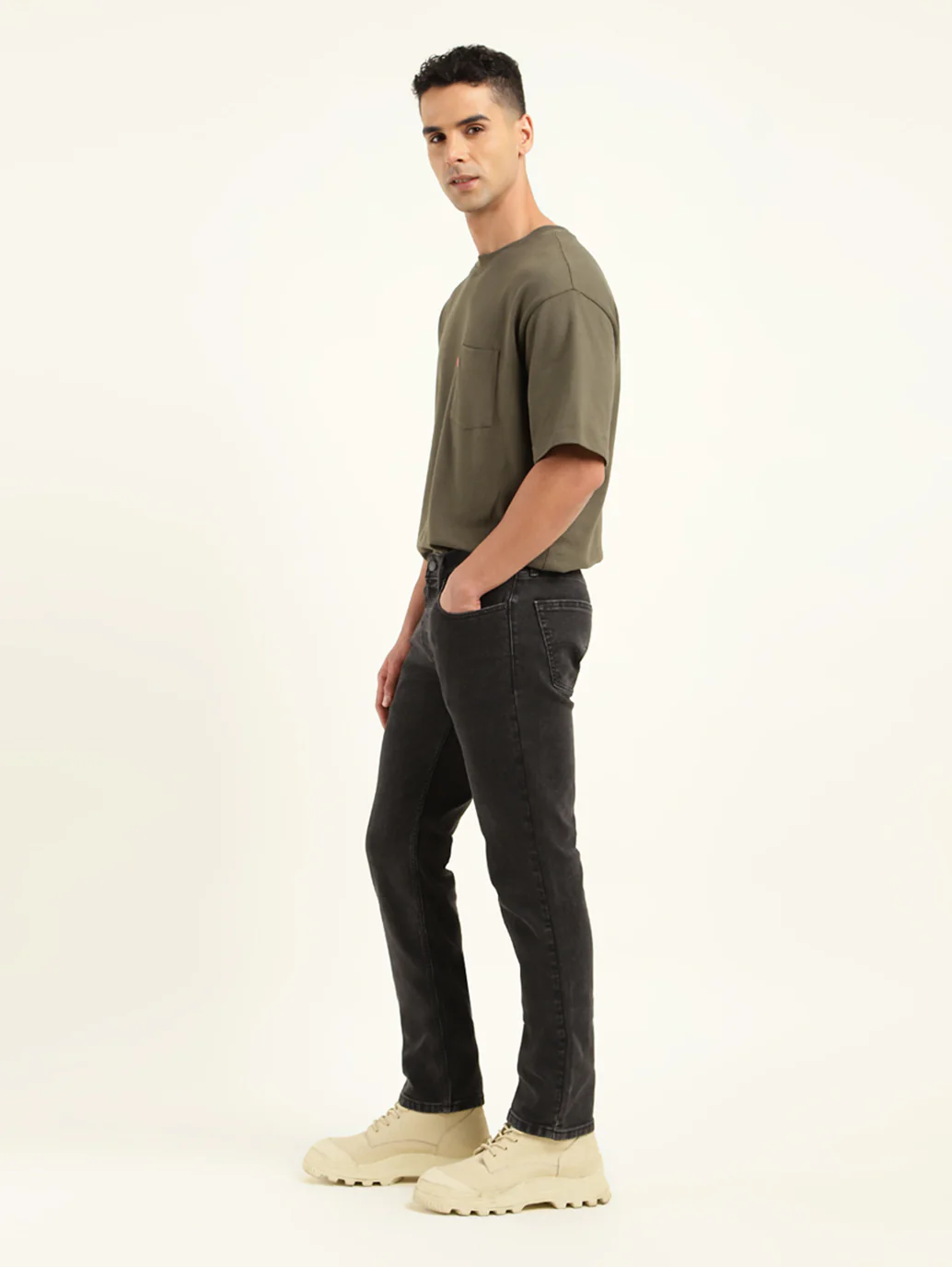 Men's 511 Black Slim Fit Mid Rise Jeans - Image 5