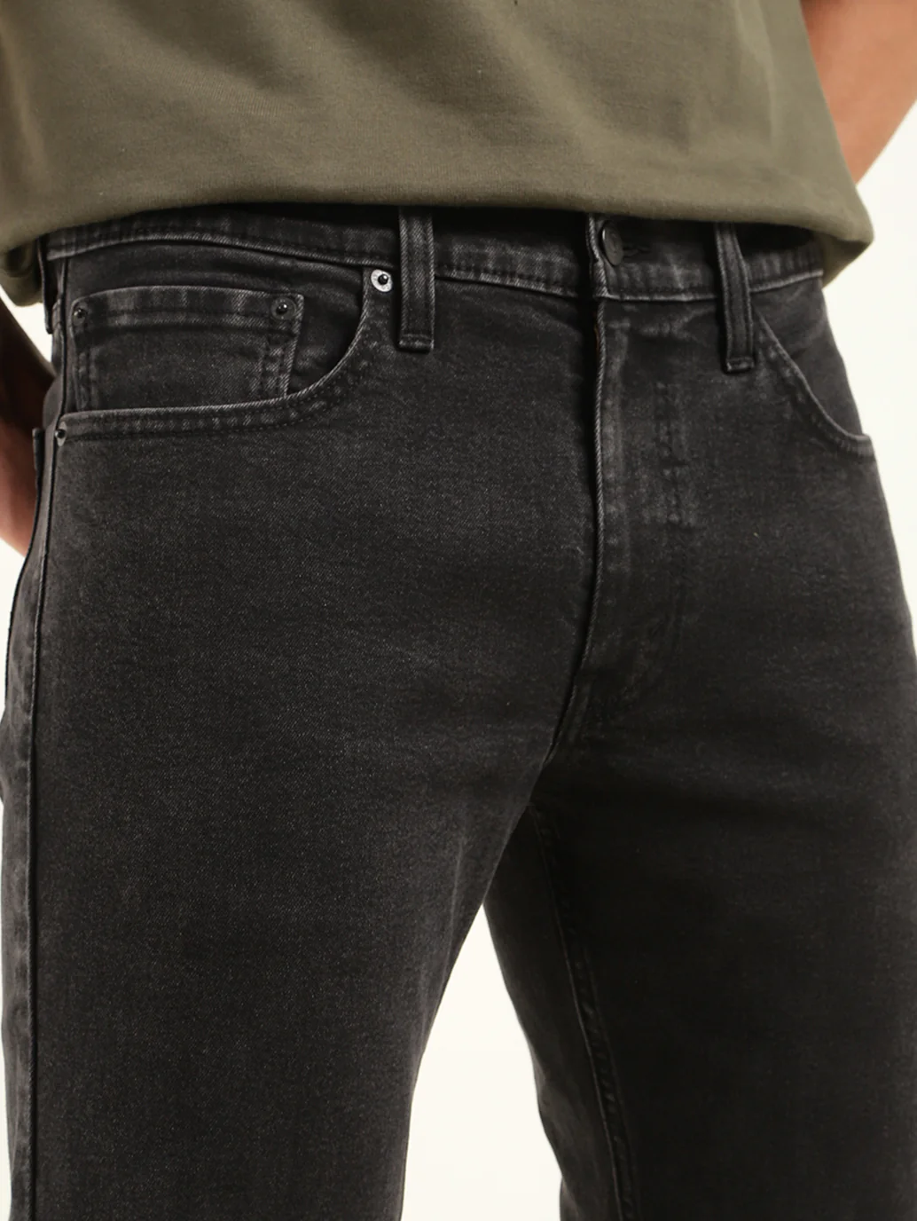 Men's 511 Black Slim Fit Mid Rise Jeans - Image 7