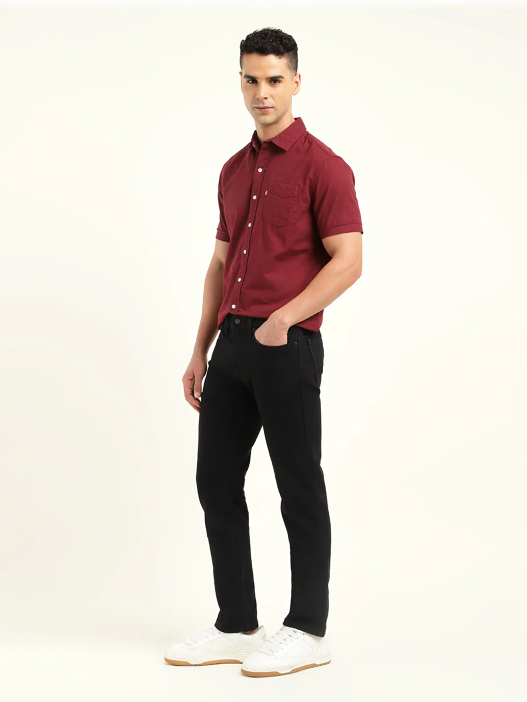 Men's 511 Black Slim Fit Mid Rise Jeans
