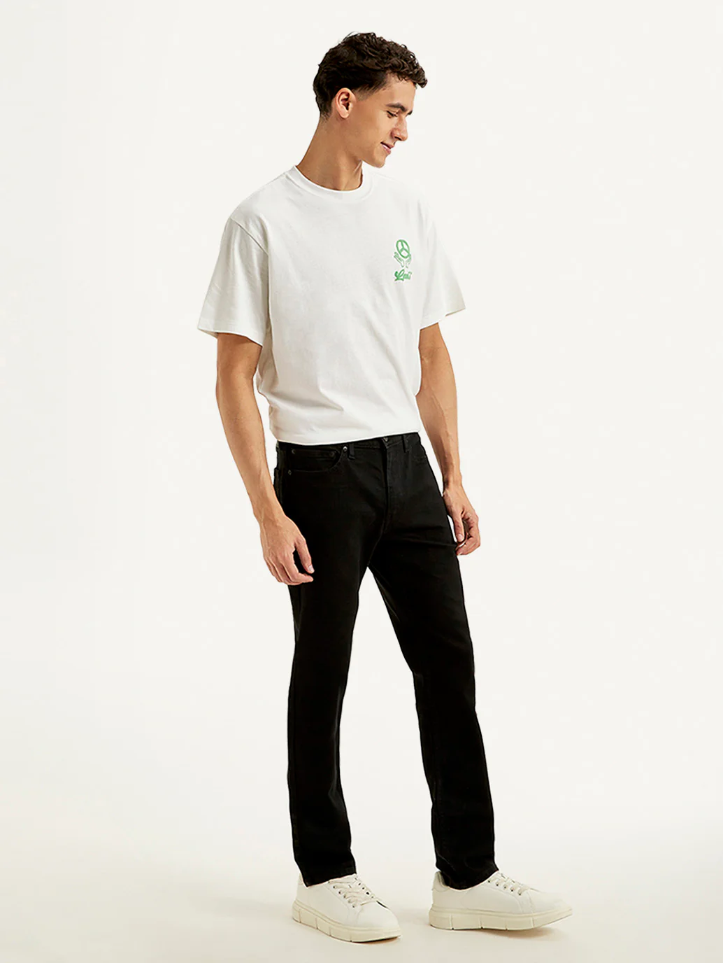 Men's 511 Black Slim Fit Mid Rise Kooltex Jeans - Image 6