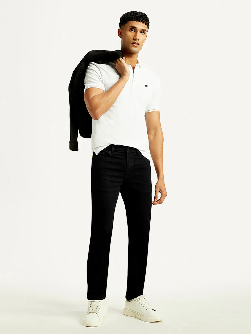 Men's 511 Black Slim Fit Mid Rise Jeans