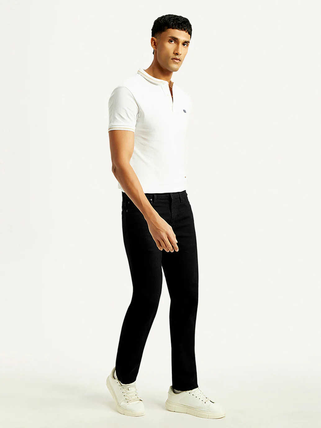 Men's 511 Black Slim Fit Mid Rise Jeans - Image 6