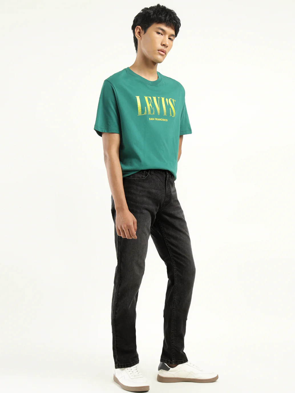 Men's 511 Black Slim Fit Mid Rise Jeans - Image 6