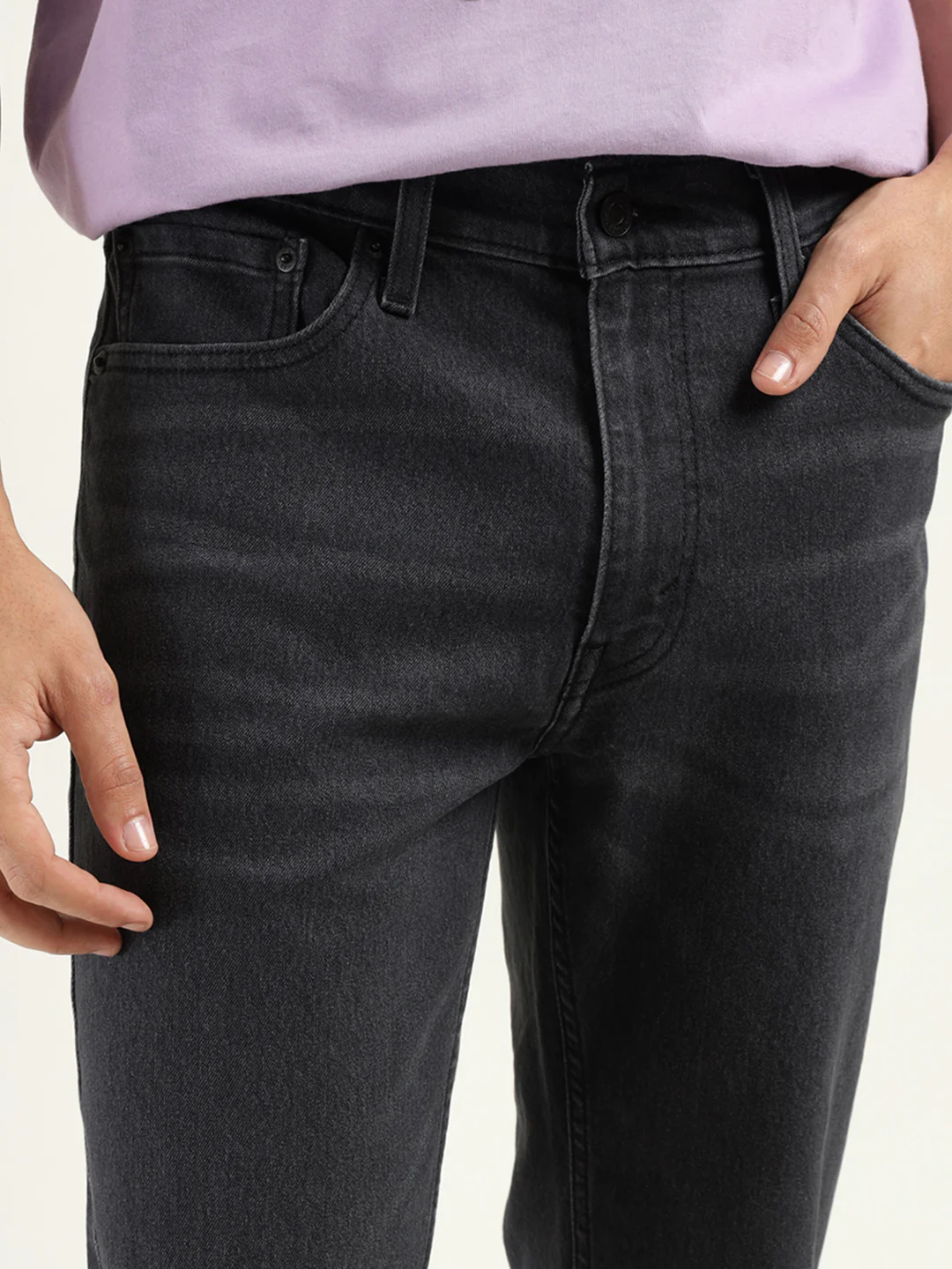 Men's 511 Black Slim Fit Mid Rise Jeans - Image 5