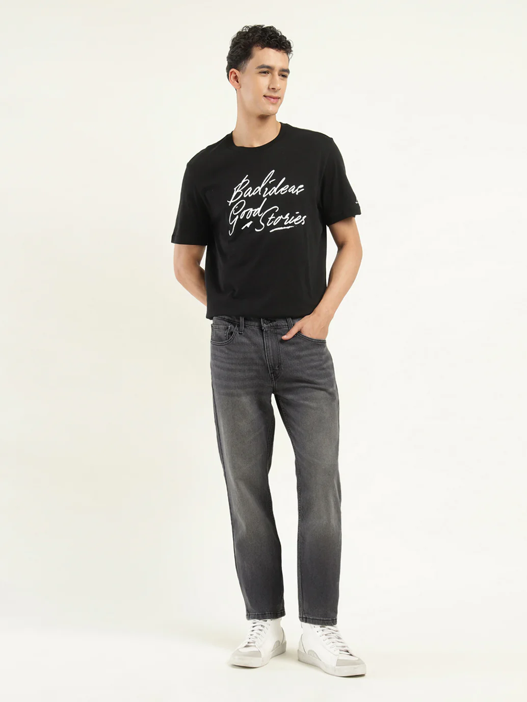 Men's 511 Black Slim Fit Mid Rise Jeans - Image 2