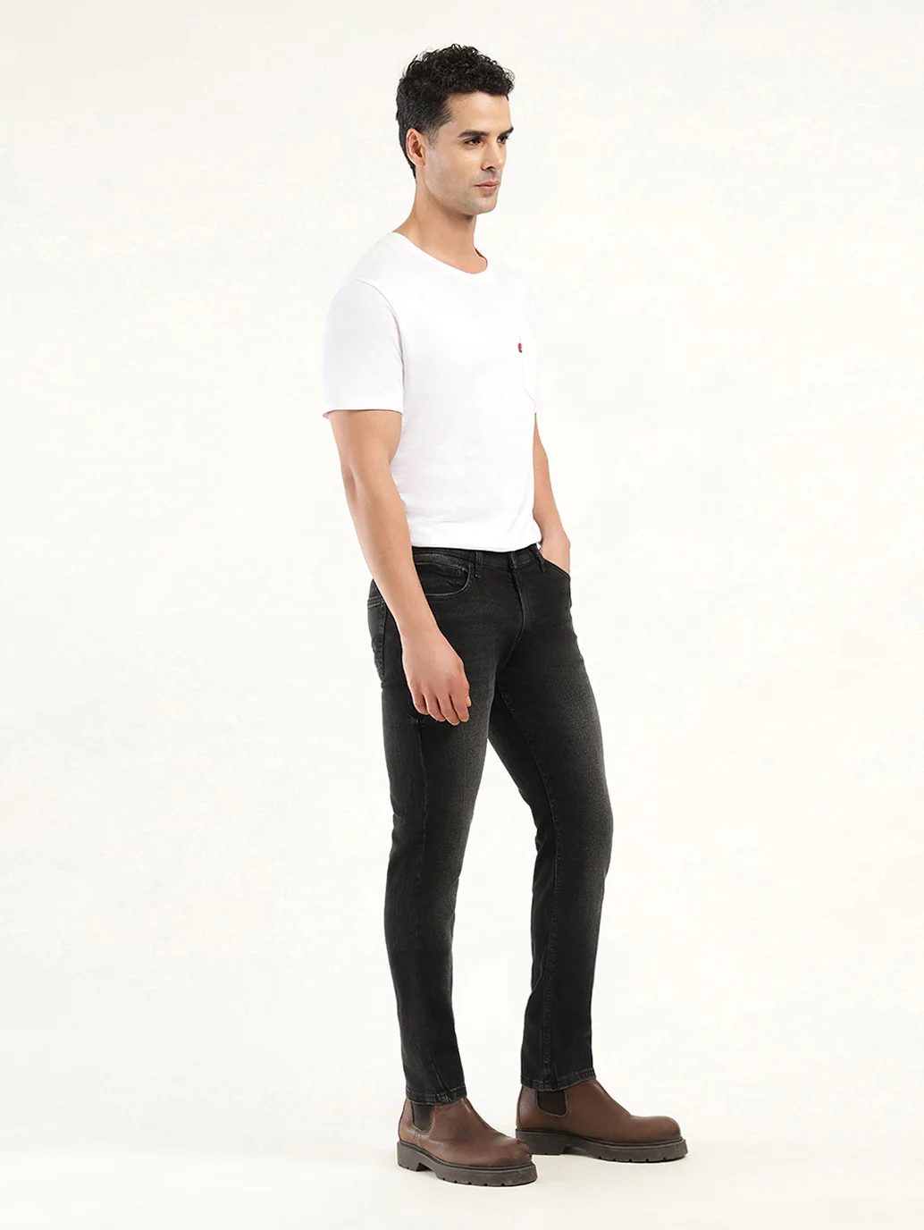 Men's 511 Black Slim Fit Mid Rise Jeans - Image 6