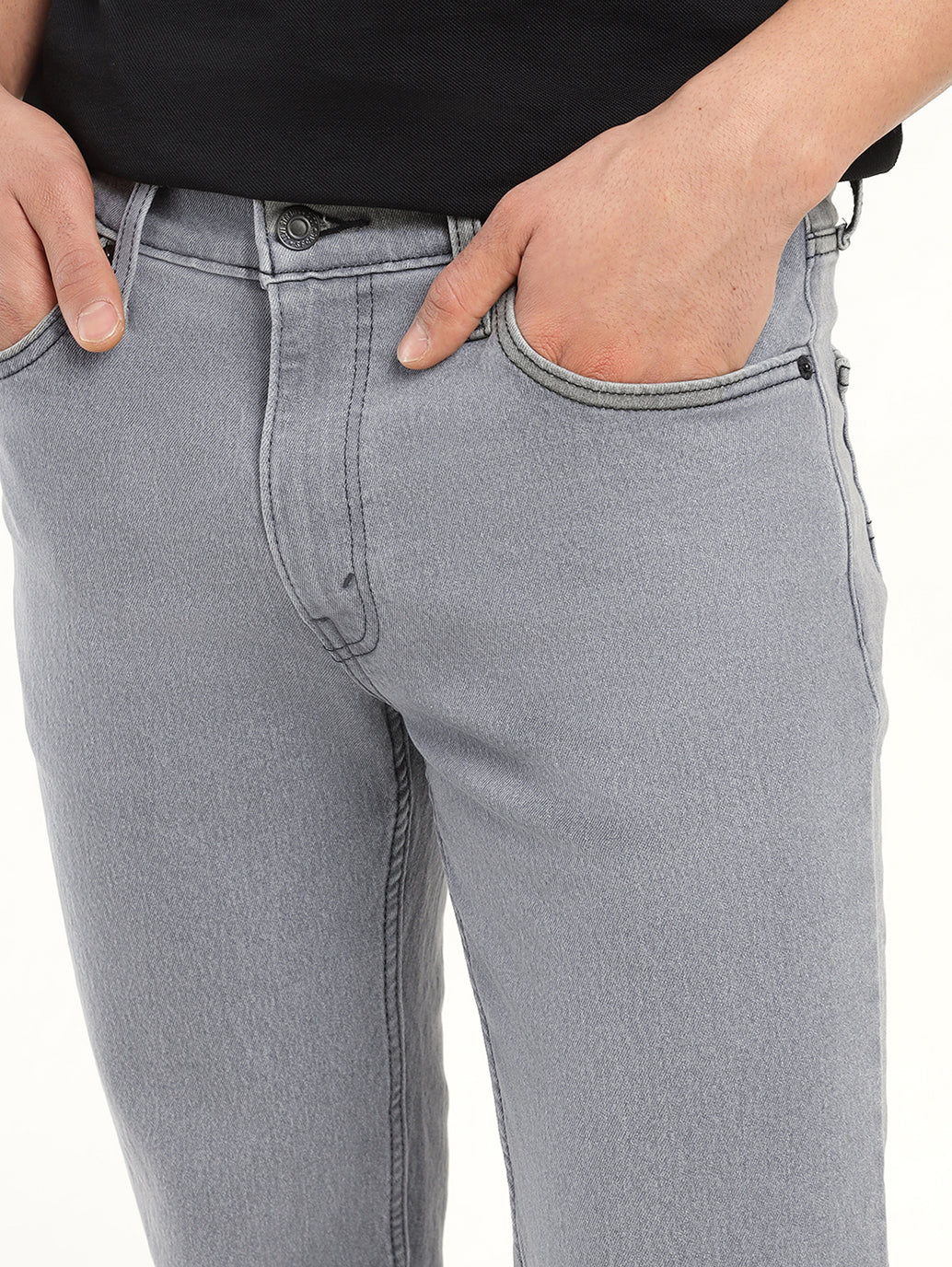 Men's 511 Grey Slim Fit Mid Rise Jeans - Image 5