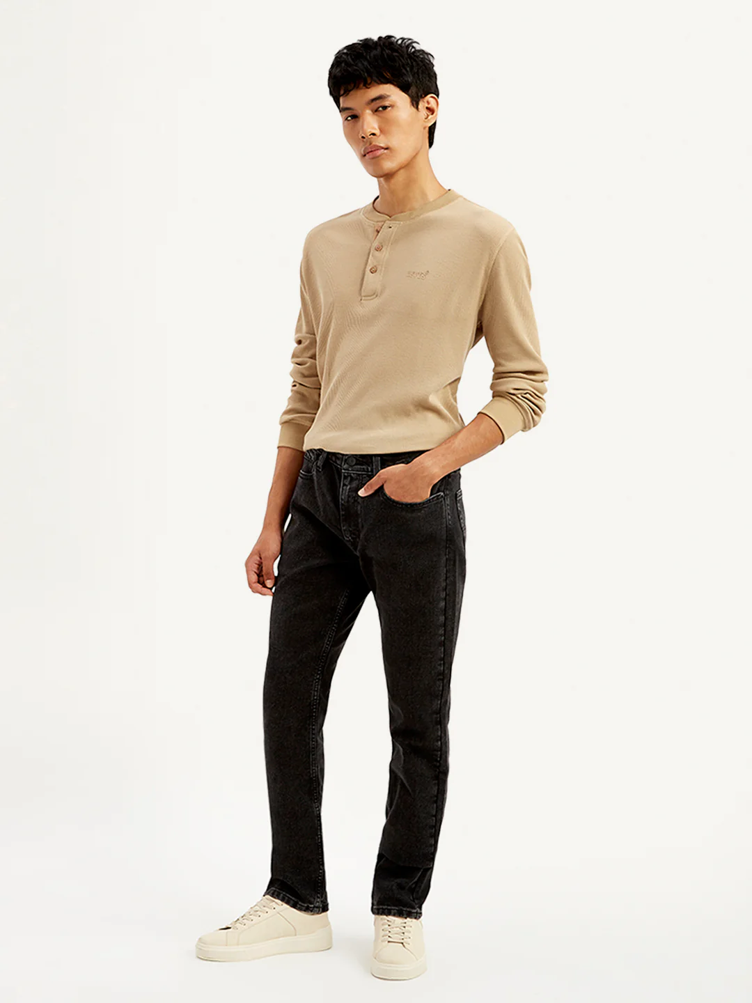 Men's 511 Black Slim Fit Mid Rise Jeans - Image 5