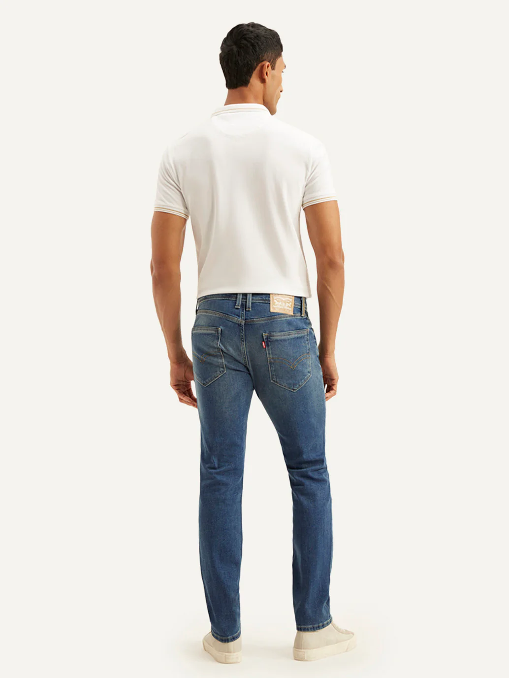 Men's 511 Blue Slim Fit Mid Rise Jeans - Image 3