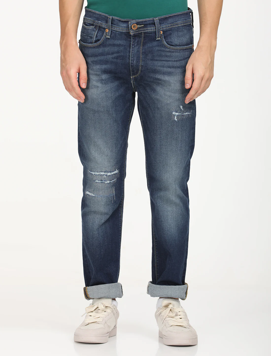 Men's 511 Blue Slim Fit Mid Rise Jeans - Image 2