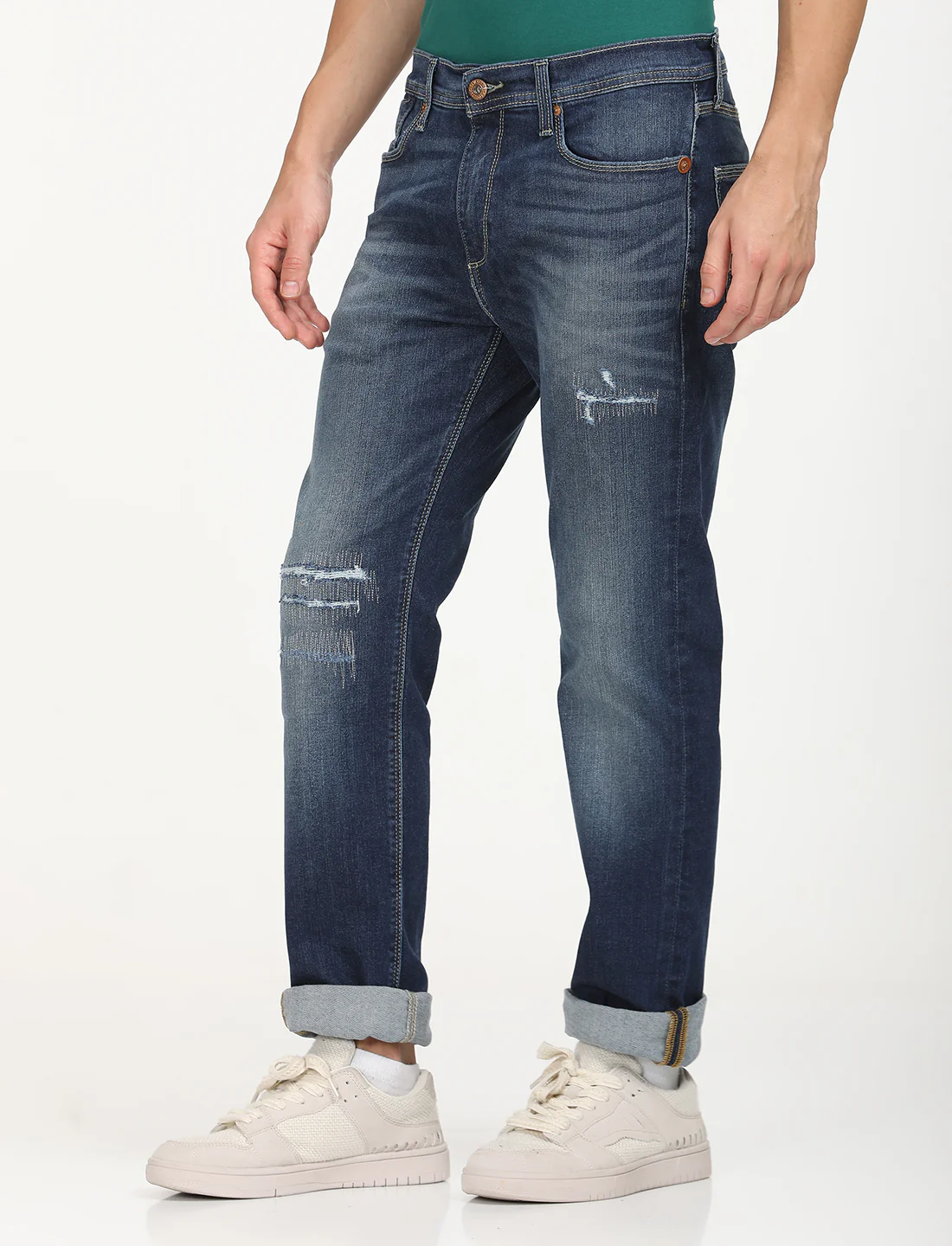 Men's 511 Blue Slim Fit Mid Rise Jeans - Image 3