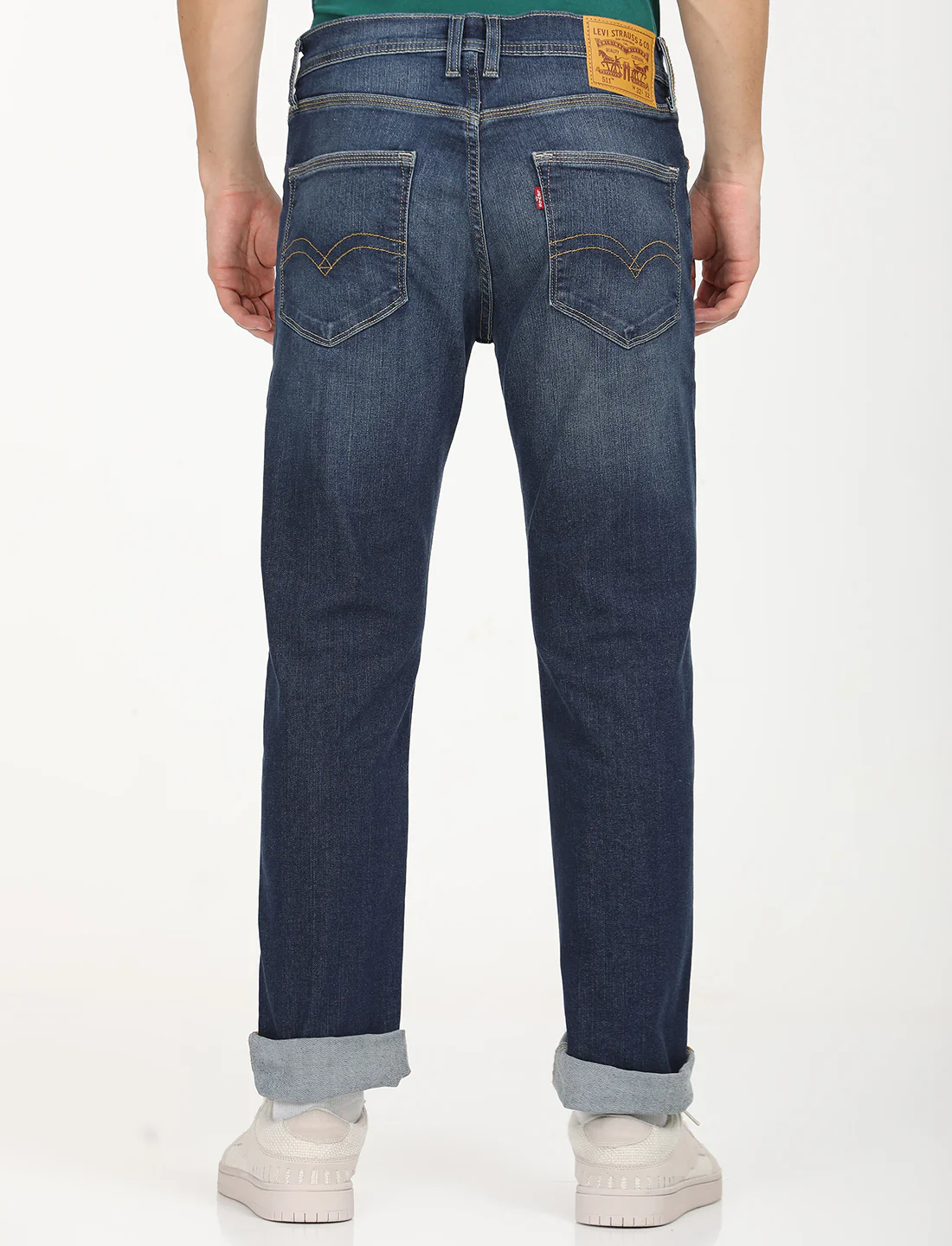 Men's 511 Blue Slim Fit Mid Rise Jeans - Image 5