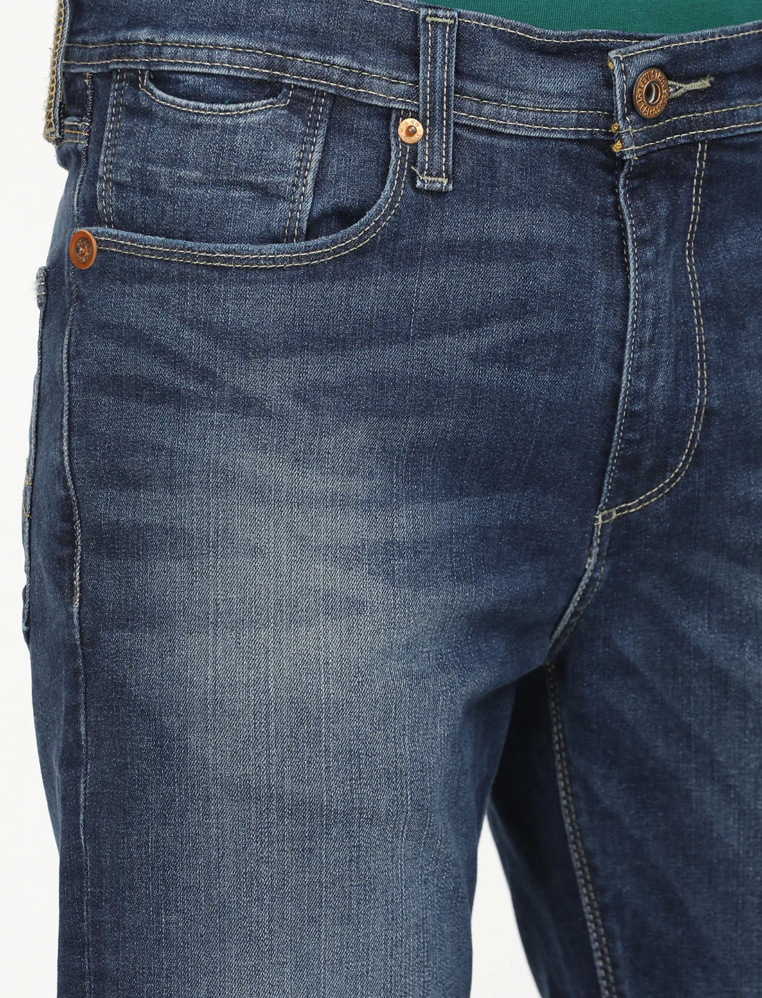 Men's 511 Blue Slim Fit Mid Rise Jeans - Image 7