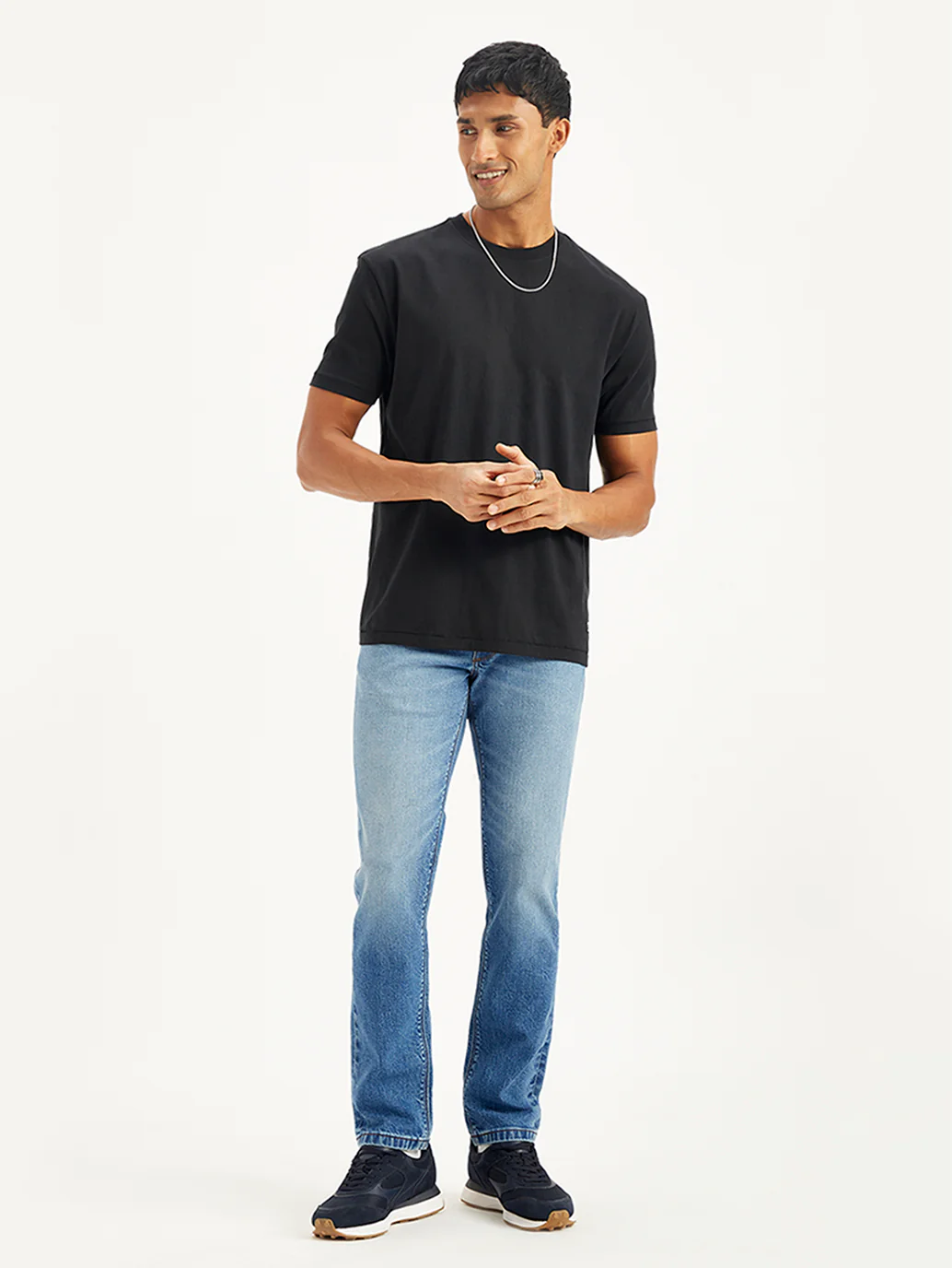 Men's 511 Blue Slim Fit Mid Rise Jeans - Image 2