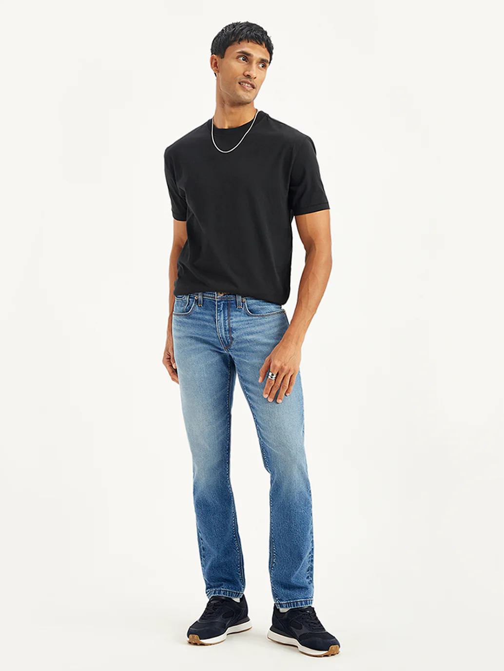 Men's 511 Blue Slim Fit Mid Rise Jeans - Image 3