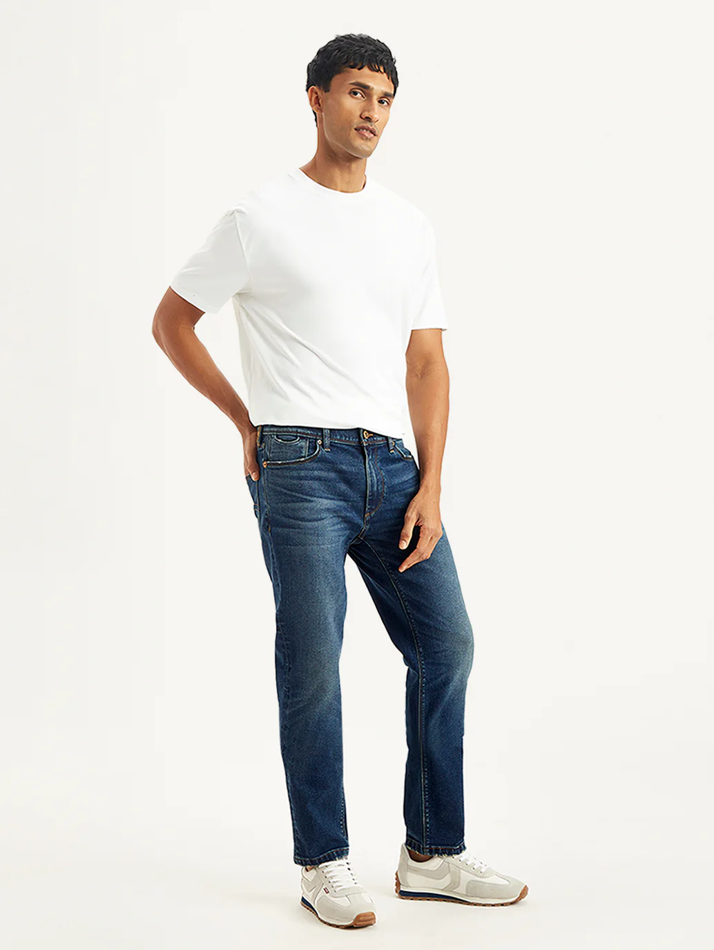 Men's 511 Blue Slim Fit Mid Rise Jeans - Image 6