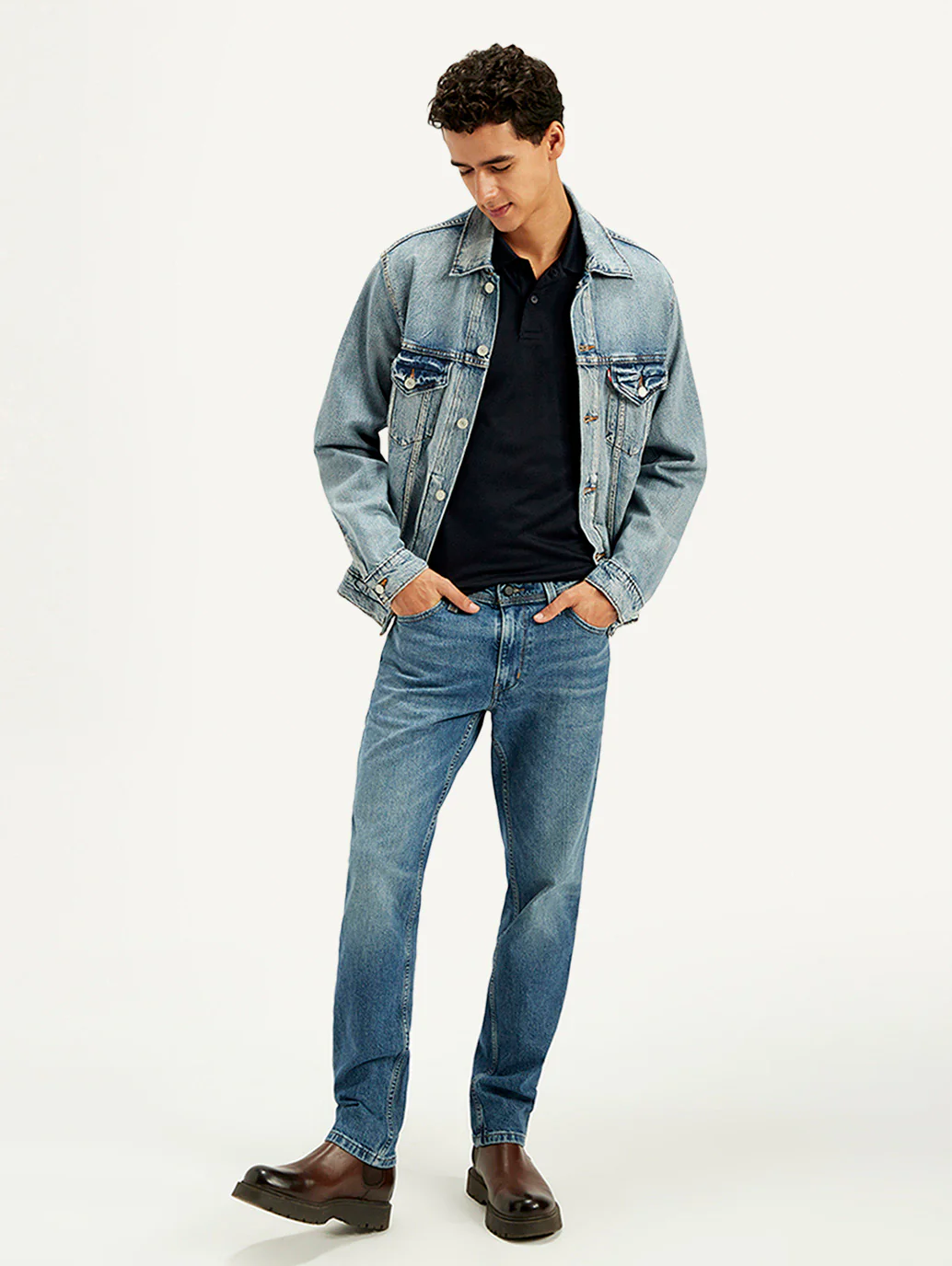 Men's 511 Blue Slim Fit Mid Rise Jeans