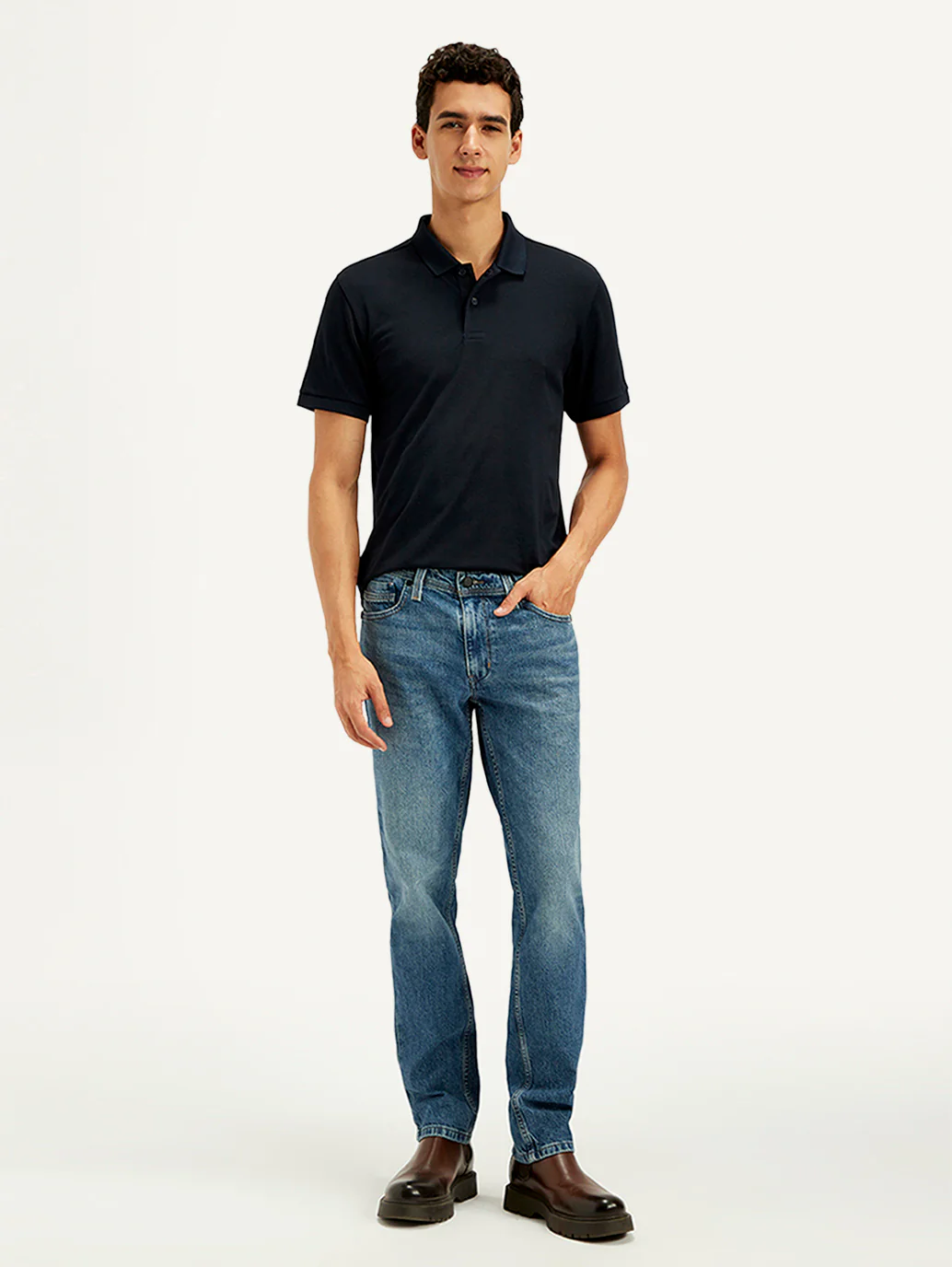 Men's 511 Blue Slim Fit Mid Rise Jeans - Image 2