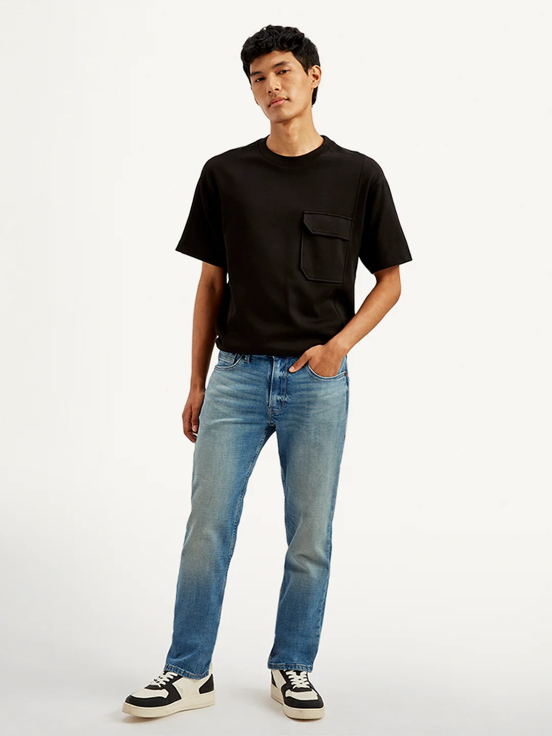 Men's 511 Blue Slim Fit Mid Rise Jeans - Image 2