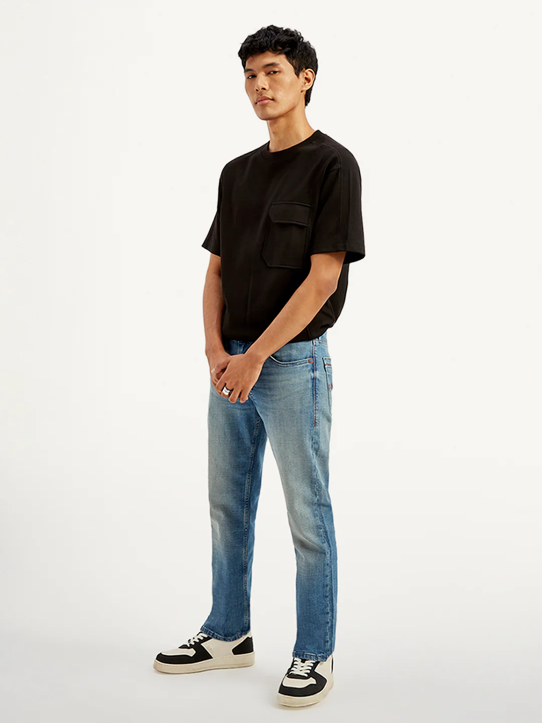 Men's 511 Blue Slim Fit Mid Rise Jeans - Image 5