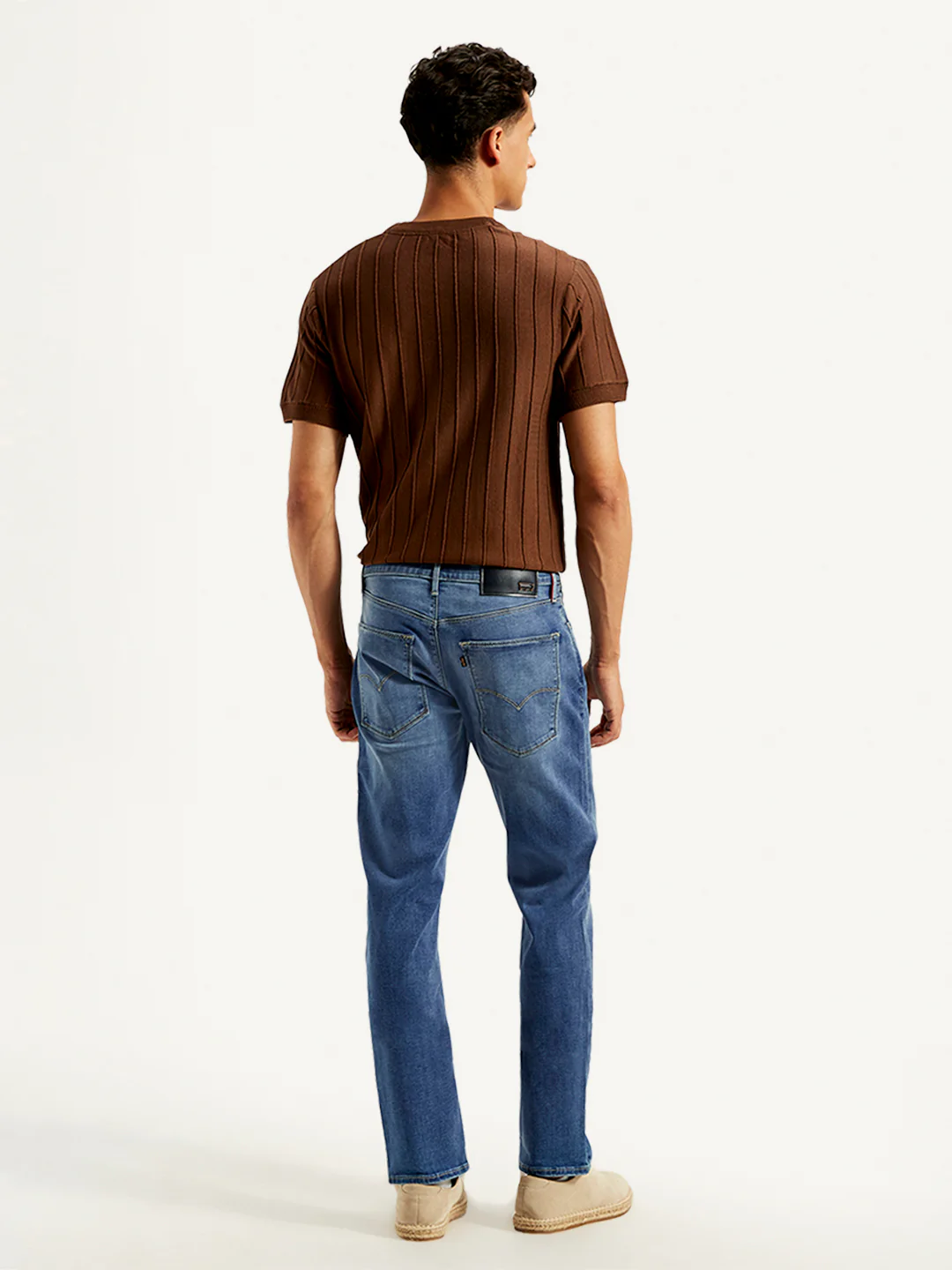 Men's Redloop 511 Blue Slim Fit Mid Rise Jeans - Image 3