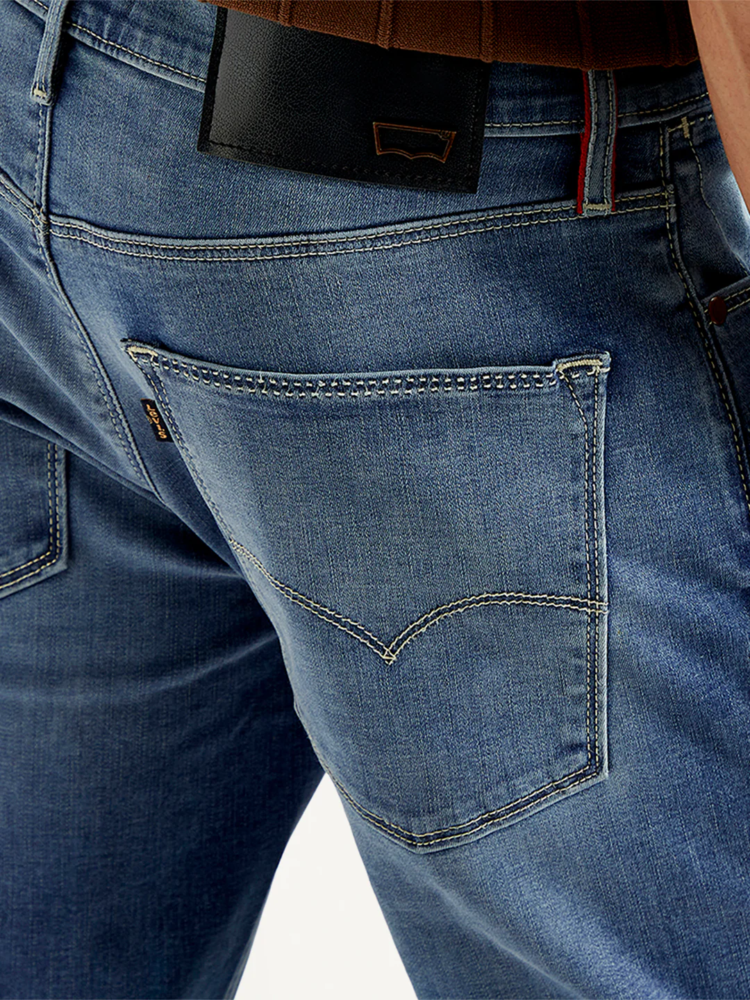 Men's Redloop 511 Blue Slim Fit Mid Rise Jeans - Image 6