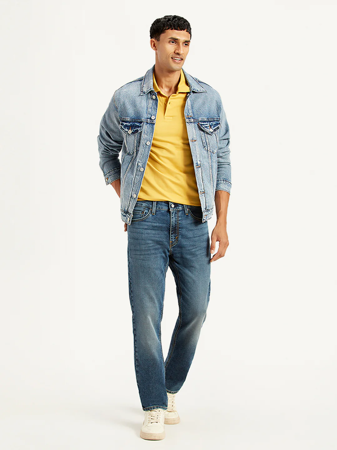 Men's 511 Blue Slim Fit Mid Rise Jeans - Image 6