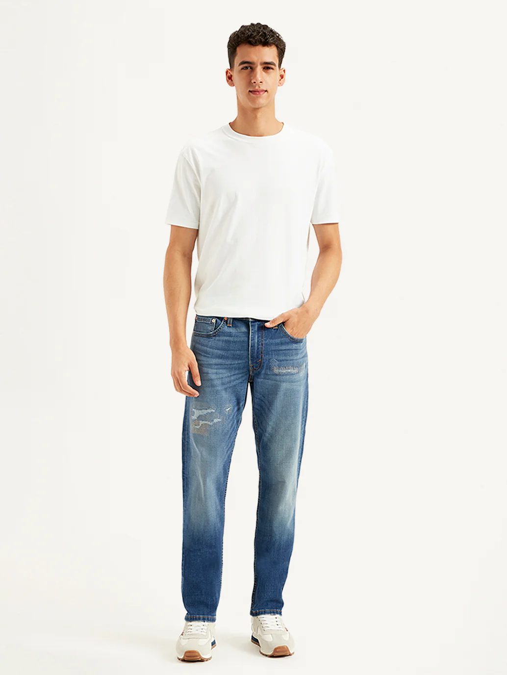 Men's 511 Blue Slim Fit Mid Rise Jeans - Image 2