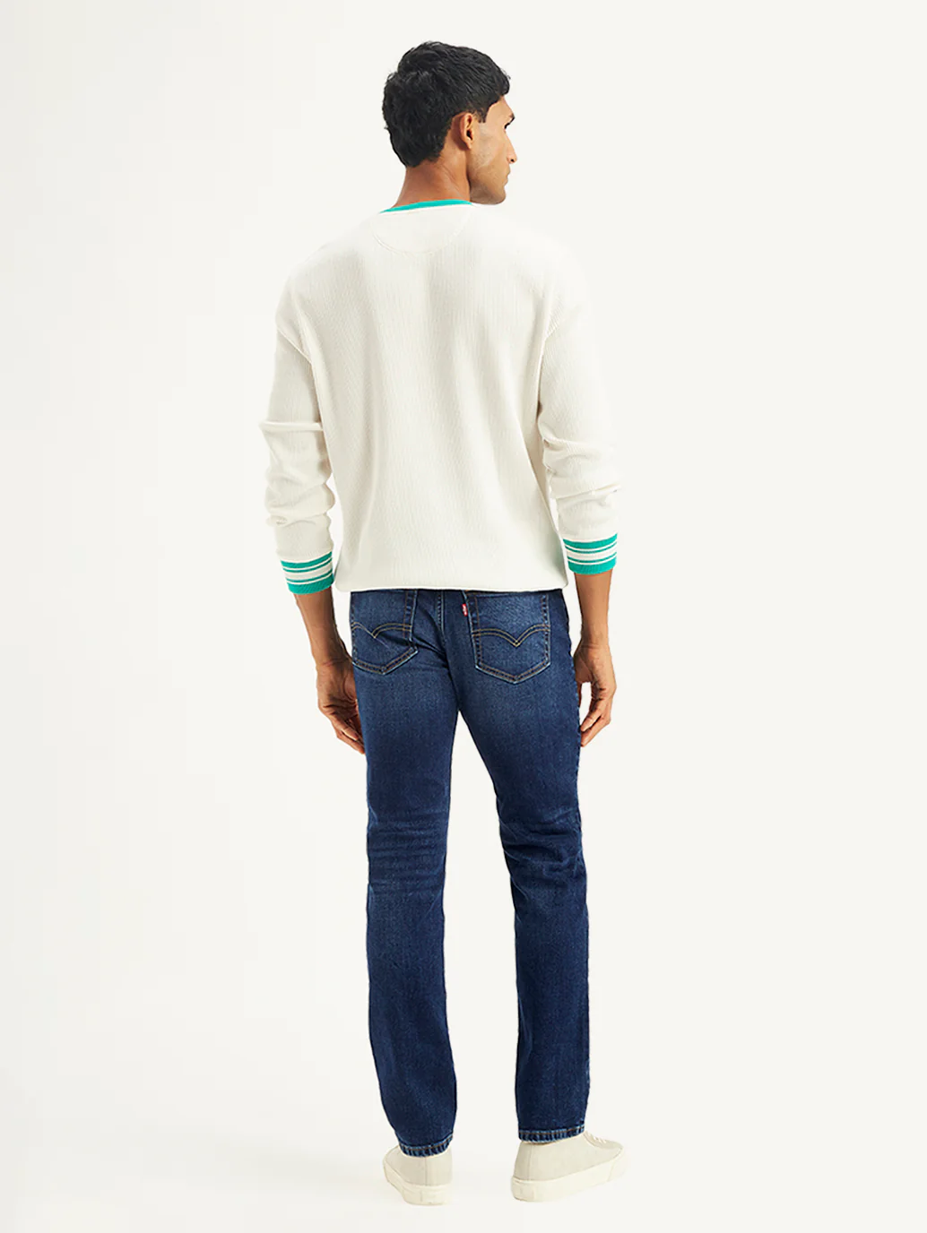 Men's 511 Blue Slim Fit Mid Rise Jeans - Image 2