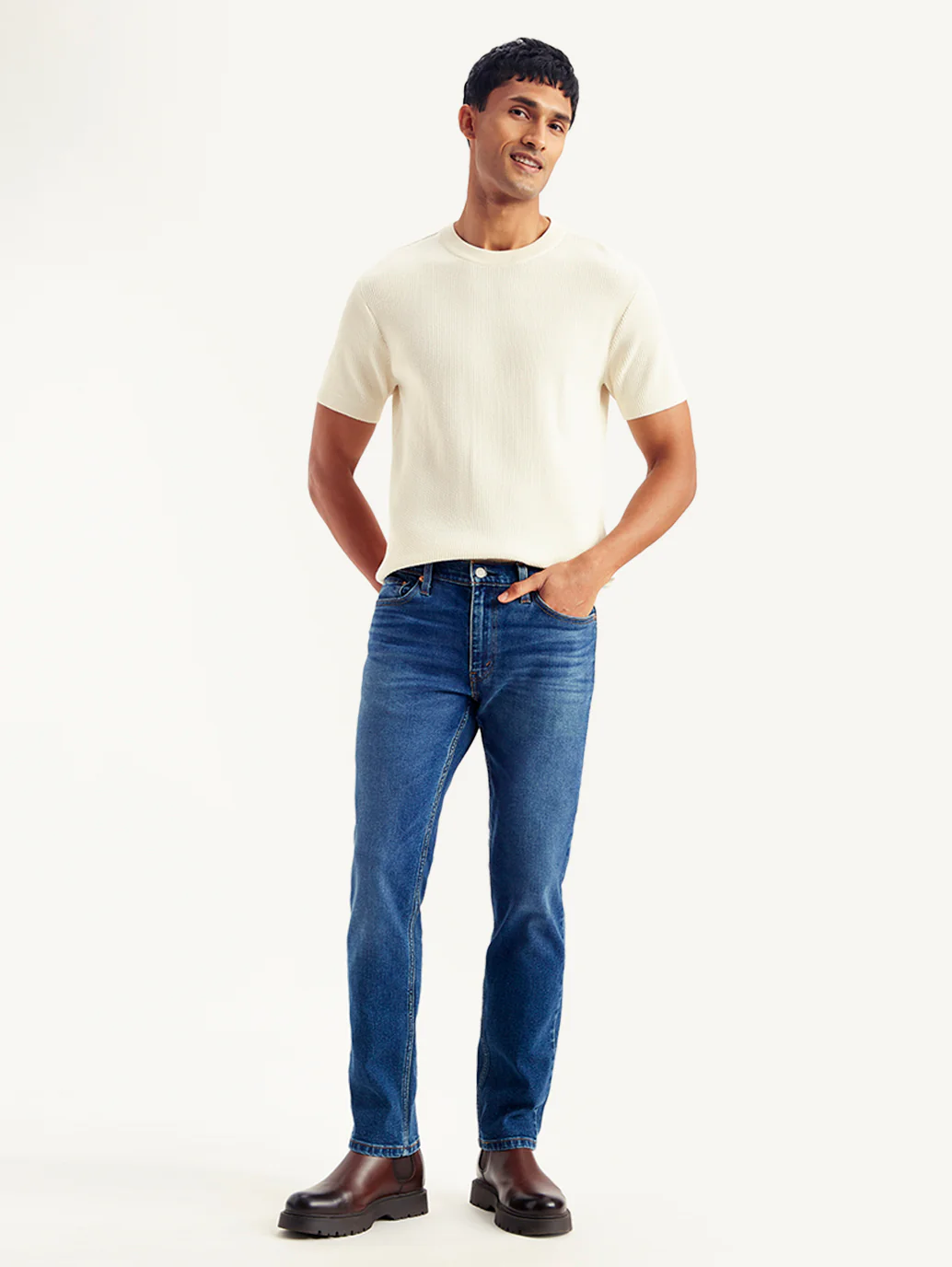 Men's 511 Blue Slim Fit Mid Rise Jeans