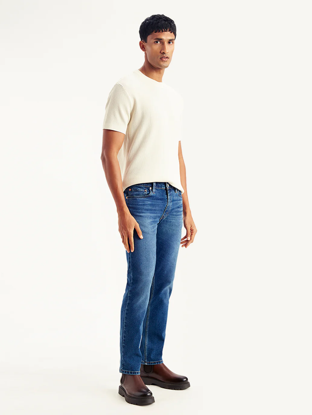 Men's 511 Blue Slim Fit Mid Rise Jeans - Image 5
